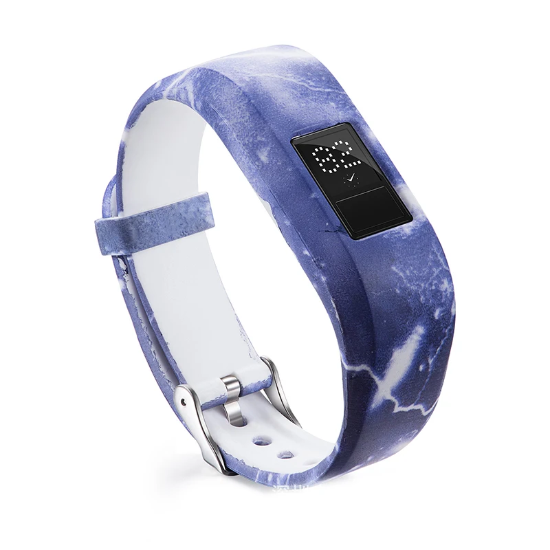Essidi модный Печатный детский ремешок для часов Garmin Vivofit JR ремешок для наручных часов Замена для Garmin Vivofit JR 2 - Цвет: Серый