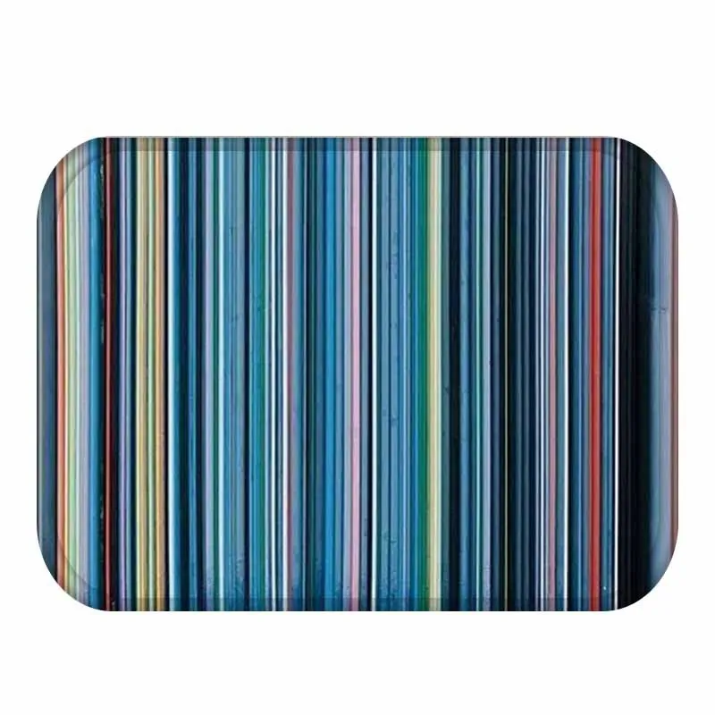 1pcs40*60 см Полосатый Узор анти-скольжение замша коврики под дверь Открытый кухня