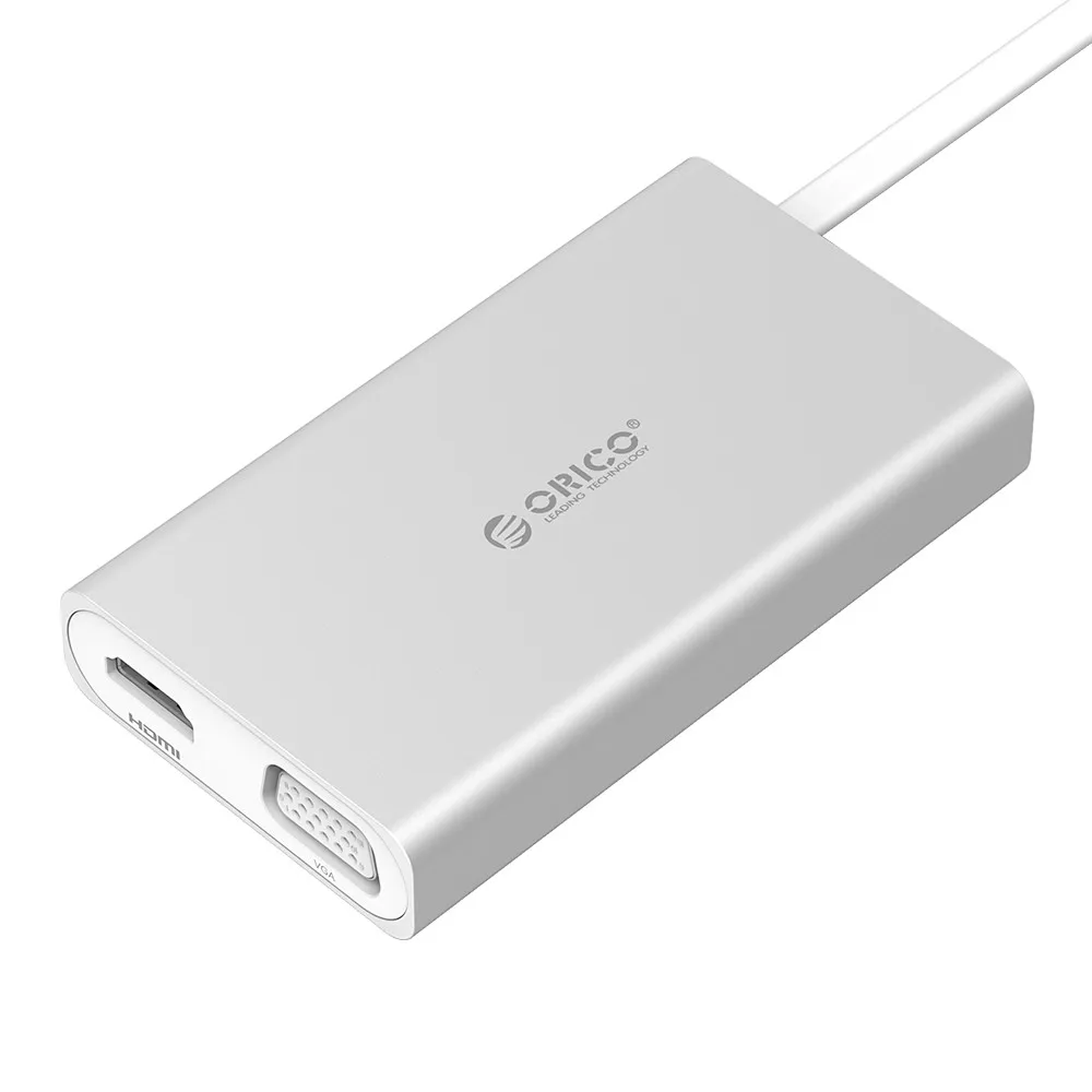 Док-станция ORICO type-C для MACbook Apple USB-C HDMI 4K VGA порт концентратор RJ45 сетевой конвертер