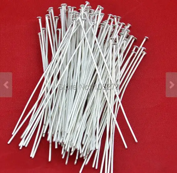 Шпилька с покрытием из серебра 300 шт. фурнитура для ювелирных изделий размер 40 мм