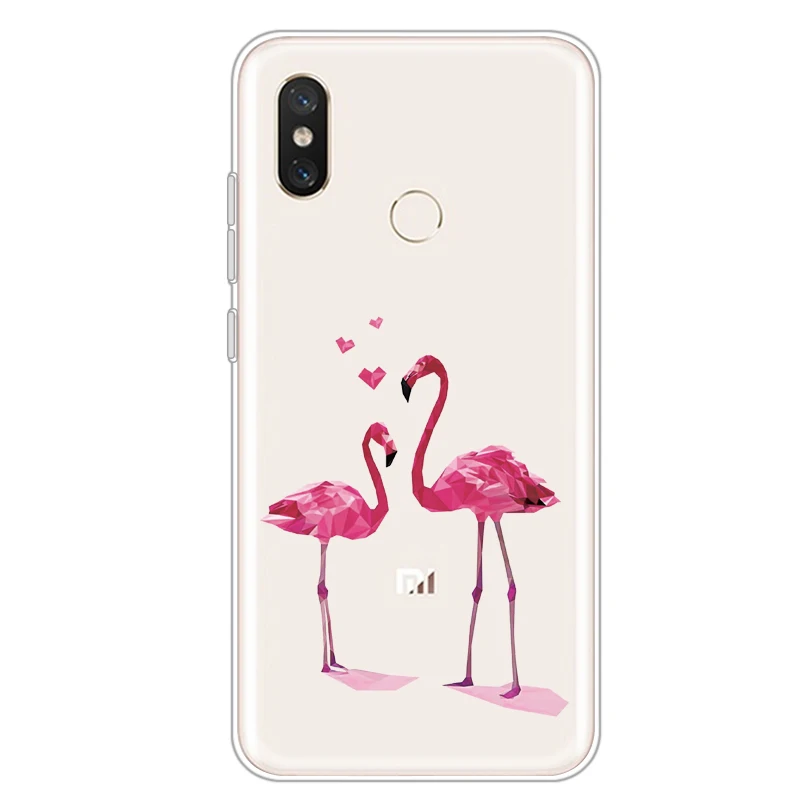 22 Ультратонкий чехол для Xiaomi mi A2 A1 mi 9 Se mi 8 из мягкого прозрачного ТПУ с изображением свежих растений цветов на красном mi Note 5 6 7 Pro, чехол для телефона - Цвет: 22