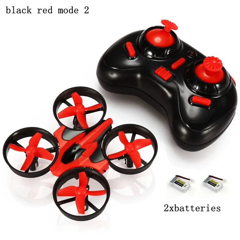 Red 2battery Mode2 Eachine E010 Мини 2,4G 4CH 6 A xis 3D Безголовый режим функция памяти RC Квадрокоптер RTF прочный RC маленький подарок детские игрушки - Цвет: Red 2battery Mode2