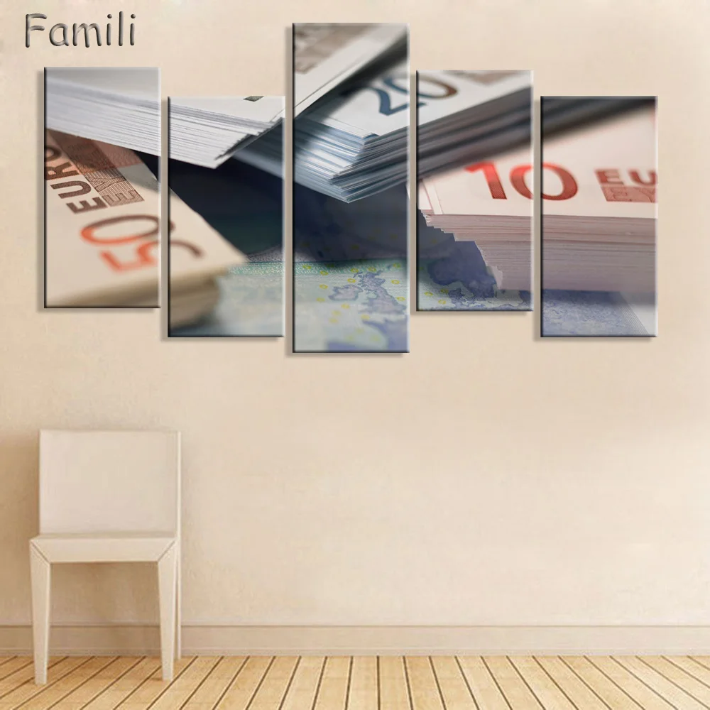 5 шт. настенные картины для банкнот в гостиной canvas painting painting for living roompainting wall art