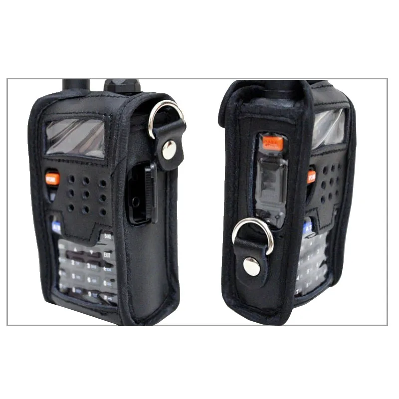 Кожаный чехол Baofeng для Walkie Talkie UV 5R двухсторонний защитный с радио 8W 5RE 5RA ремешок