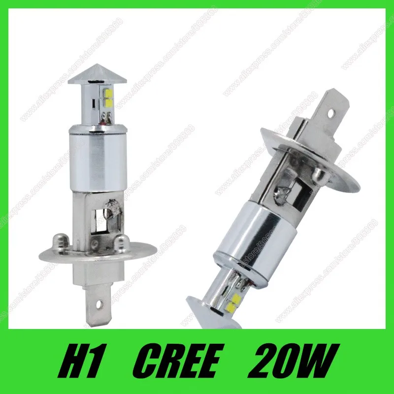 

Free shipping 12V h1 led light 20w White SMD Cree chips XQD LED Car Fog Light High Power Car Fog Lamp 10pcs/lot