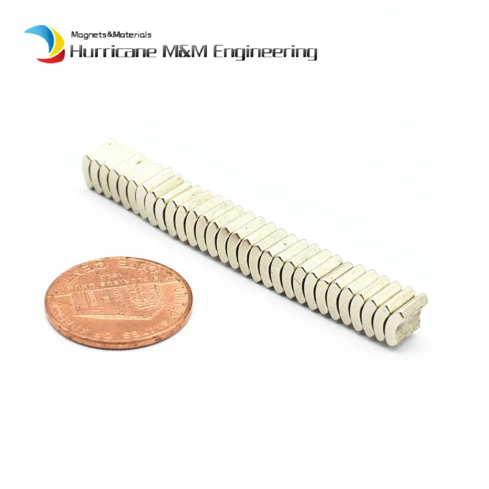 NdFeB дуговой сегмент OR4.6 * IR3.2 W6.22 L5.7mm N38SH Moto магнит для генераторов Неодимовый