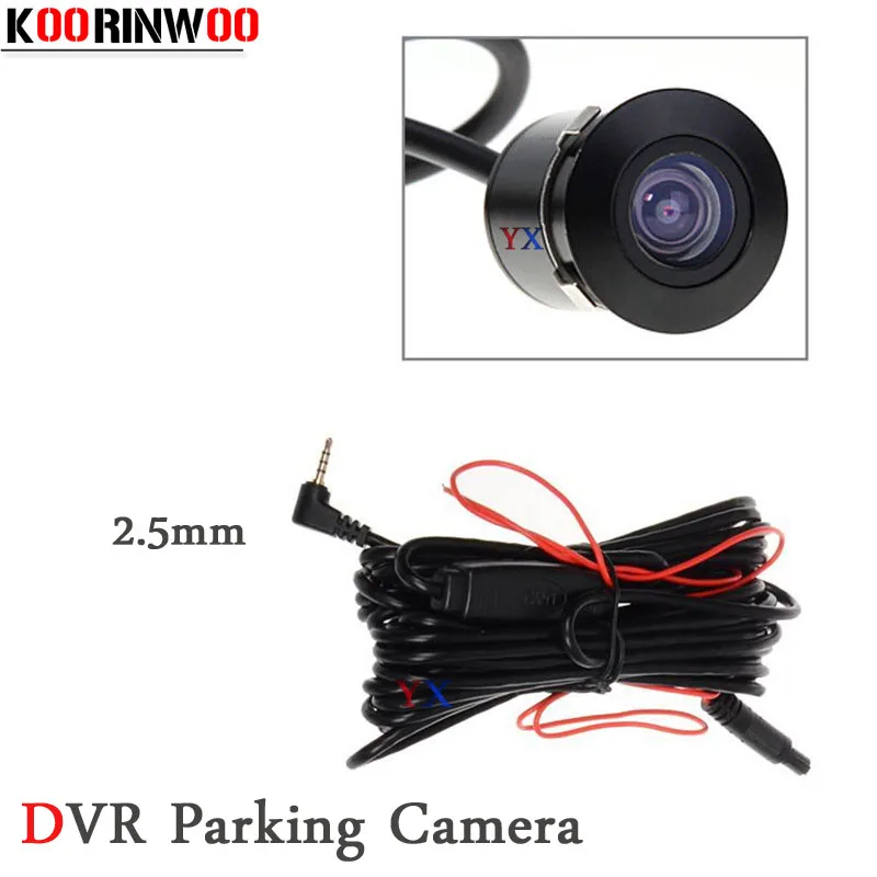 

KOORINWOO HD CCD Car DVR Camera Recorder For car Rear View Camera Colorful Circle Cam 2.5MM Camera Reverse Parking Assist Safe