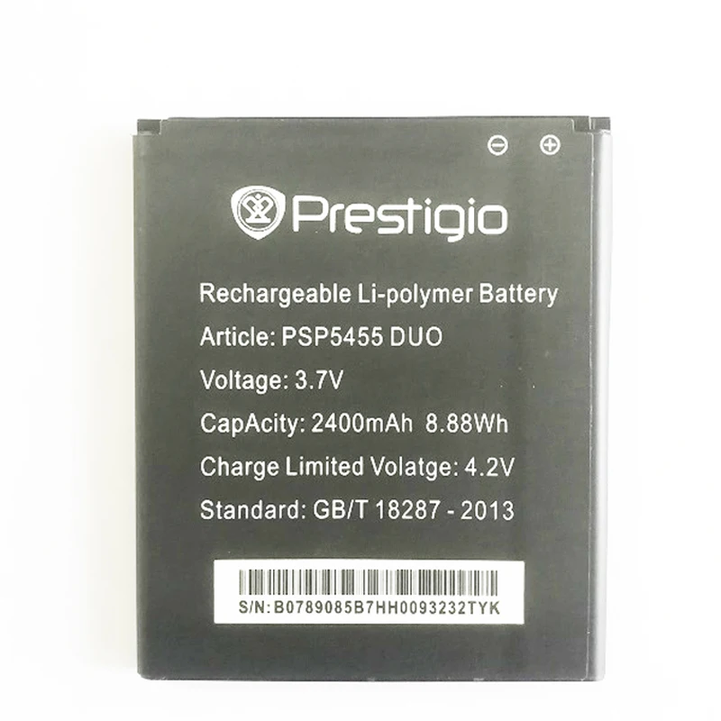 Сменный аккумулятор 3 7 В 2400 мАч для Prestigio PSP 5455 DUO мобильный телефон|mobile phone battery|battery