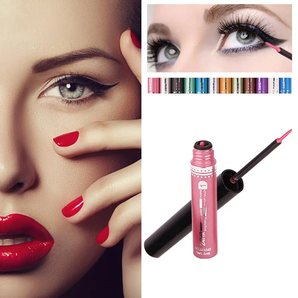 12 шт. блестящая жидкая подводка для глаз яркая быстросохнущая водостойкая