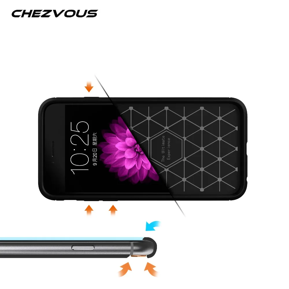 CHEZVOUS силиконовые Коке Броня чехол противоударный для iPhone 6 окружающей среды