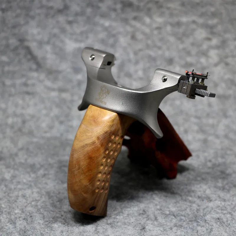 Рогатка охотничья из нержавеющей стали с плоской резиновой лентой для игр на