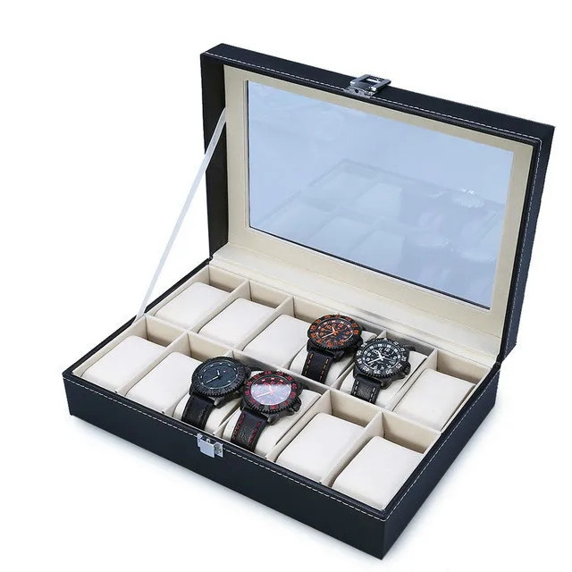 LISM 2 3 6 12 20 24 Grids PU Slots Wrist Watch Display Box Storage Holder Organizer Case Jewelry Dispay | Наручные часы
