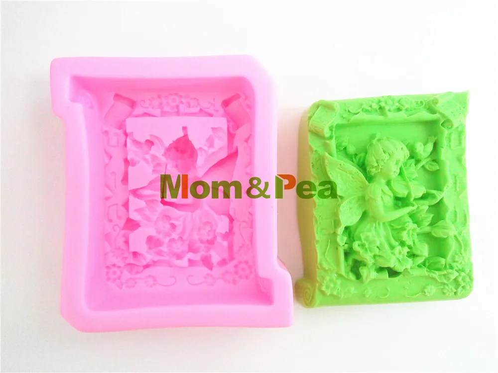 Mom & Pea 0395 Феи игра Voilin силиконовая форма для мыла украшение торта помадка торт 3D