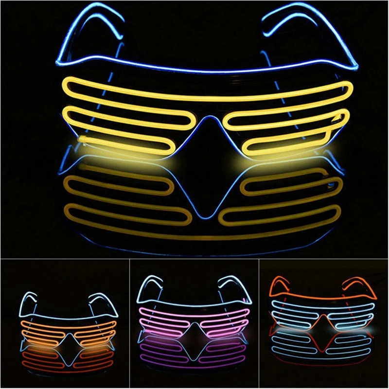 Новинка Светодиодный очки свет оттенки мигающий световой восторженные Звездные