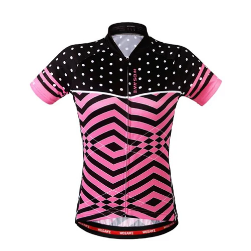 D Cycling Jersey WOSAWE женские майки для велоспорта, велосипедная дышащая одежда с коротким рукавом, летняя одежда для горного велосипеда, одежда для верховой езды, рубашка, аксессуары - Цвет: D Cycling Jersey