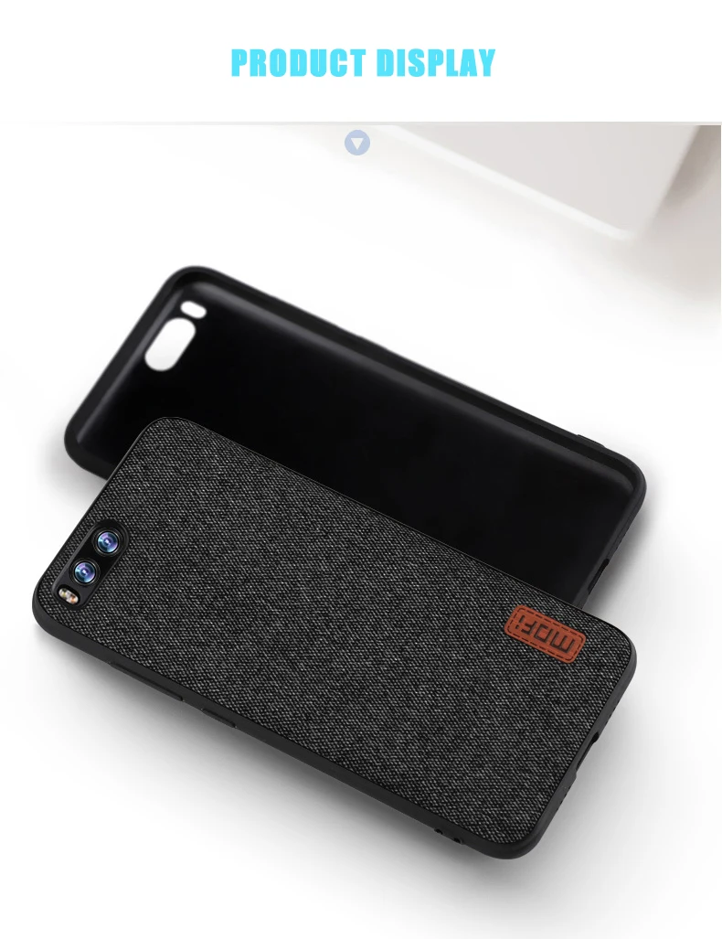Чехол для xiaomi mi 6, MOFI mi 6, Твердый Чехол для задней панели, чехол для мягкого ТПУ edge mi 6, текстильная ткань, полное покрытие, деловой чехол 5,15''