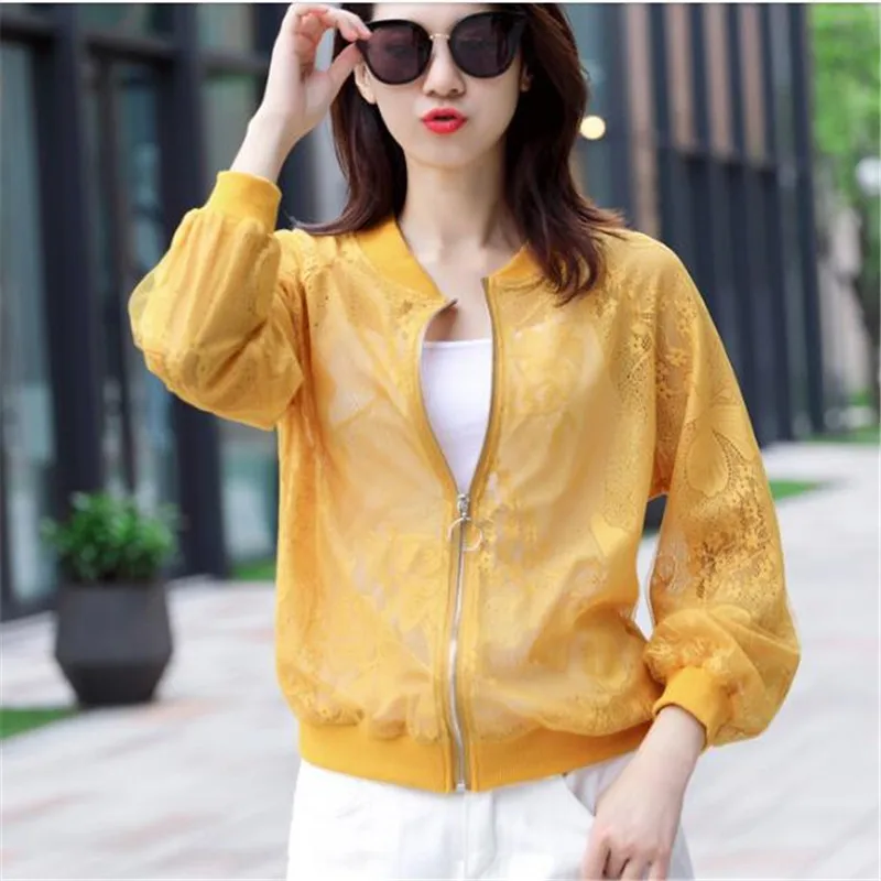 Солнцезащитная одежда для женщин 2019 весенне-летний свободный крой короткая