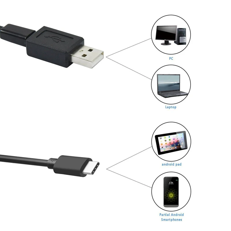 Antscope Android EndoscopeUSB Камера Тип C USB эндоскопическая инспекции жесткие трубки ПК для