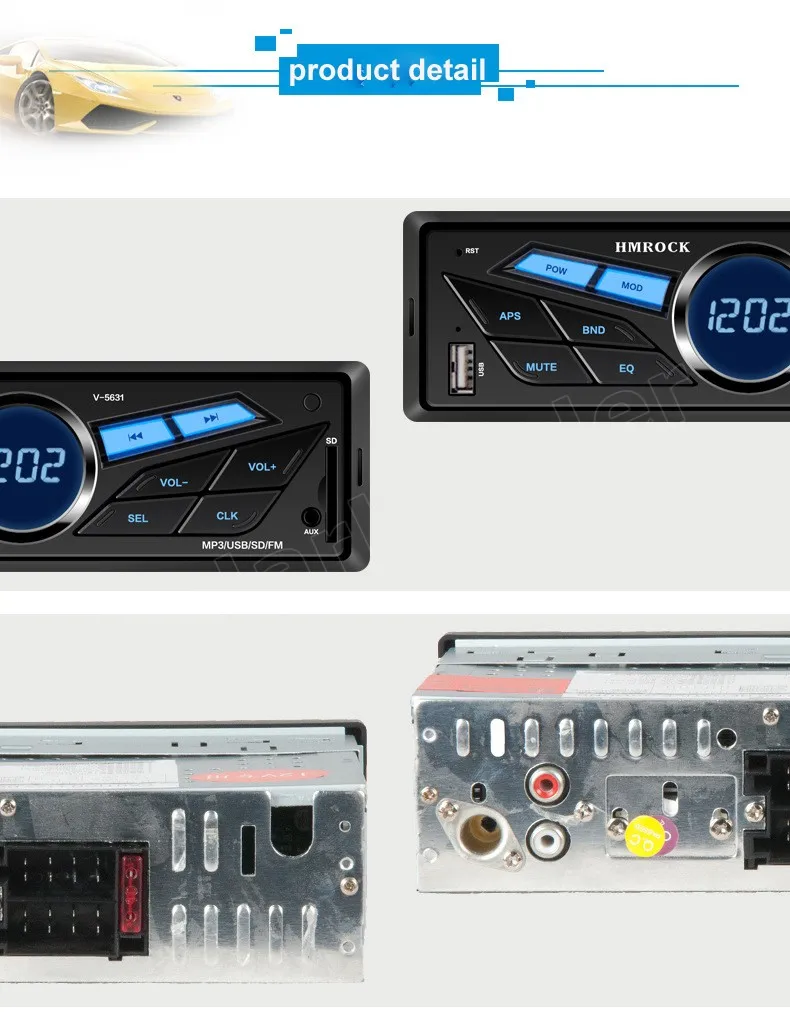 1 Din автомагнитола 12 В mp3-плеер без Bluetooth Авто аудио стерео TF AUX USB Самая низкая цена