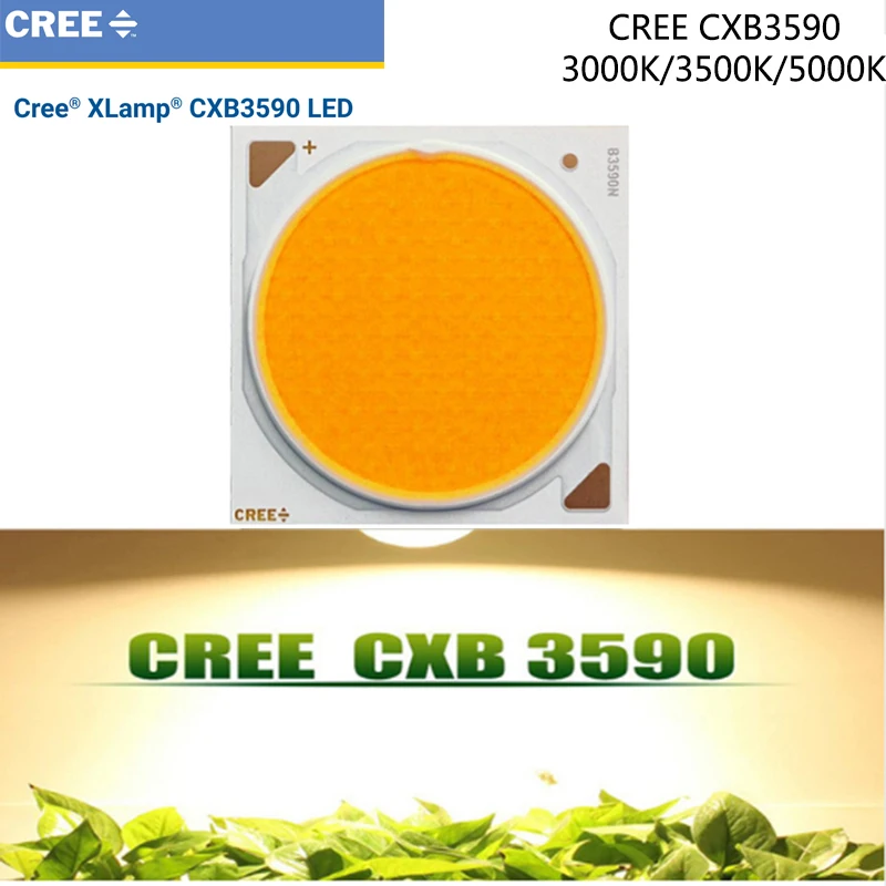 1pcs/lotOriginal Cree CXB3590 CXB 3590 led grow light 3000K/3500K/5000K CD Bin 80 CRI 36V for medical plants