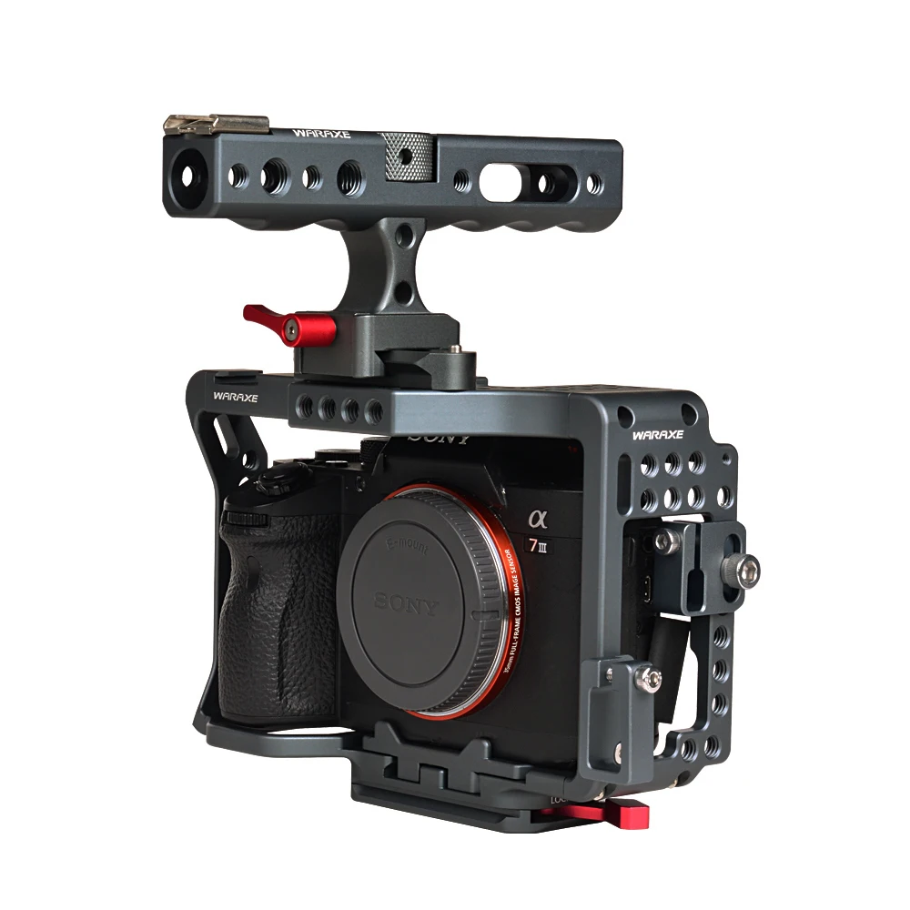 WARAXE A7III клетка для sony A7 риии/A7III/A7MIII/A7R2/A7R3/A7M3/A7S3 A7 II и III серии Камера защиты буровые установки из Камера