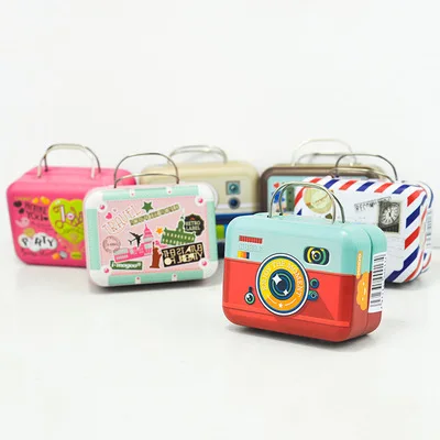 6 стиль Европа Стиль винтажный чемодан Форма конфеты коробка для хранения