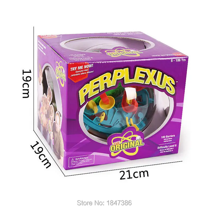 100 барьеры 19 см 3D волшебный Интеллектуальный шар пазл-пазл perplexus развивающие