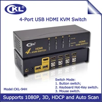 4 port hdmi kvm switch with usb auto scan 4 in 1 out switcher for pc monitor keyboard mouse server laptop dvr mini pc ckl 94h
