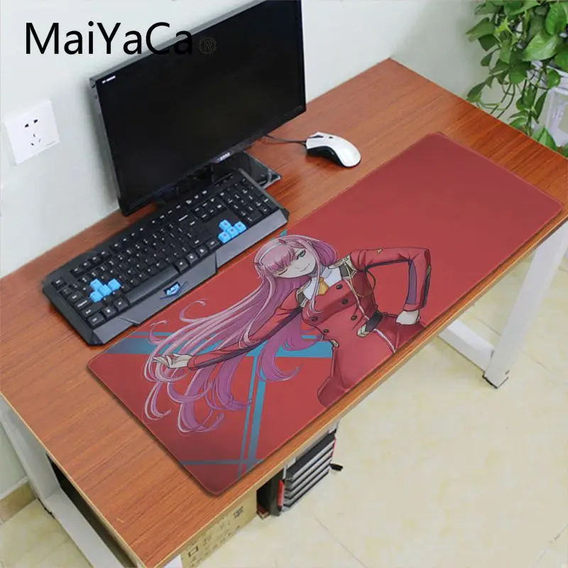 Lock Edge 30X70cm Игровой коврик для мыши Maiyaca Zero Two Darling in the FranXX для ноутбука, большой игровой коврик для мыши Lockedge alfombrilla, компьютерный коврик для геймера - Цвет: Lock Edge 30X70cm