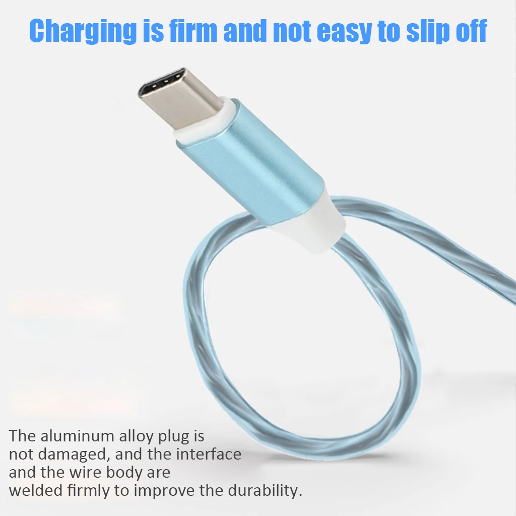 Кабель Micro USB/type C/Lightning 3 в 1 светодиодный кабель с током для зарядки iPhone huawei Sumsung смартфонов