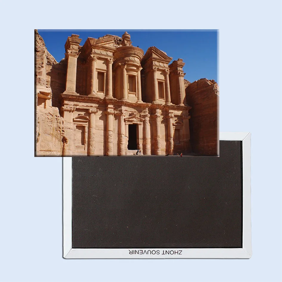 Rectangle Rigid Magnets ,Petra City, Jordan Rectangle Metal Fridge Magnet 5522 Tourism Souvenir