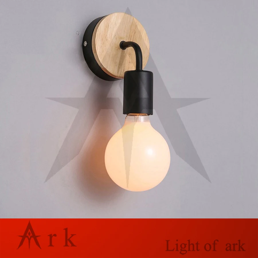 Ark light современный деревянный настенный светильник для спальни кухни зеркальный