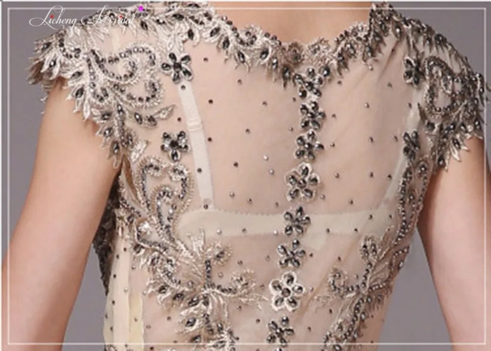 Licheng Bridal вечернее платье длинные платья выпускного вечера 2017 шифон line винтаж