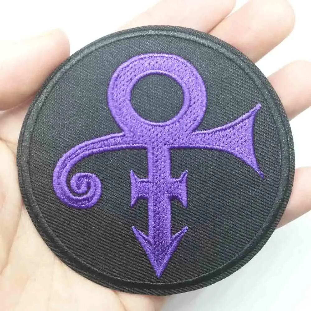 Музыкальные принцы с вышивкой утюгом нашивки для одежды фиолетовый дождь