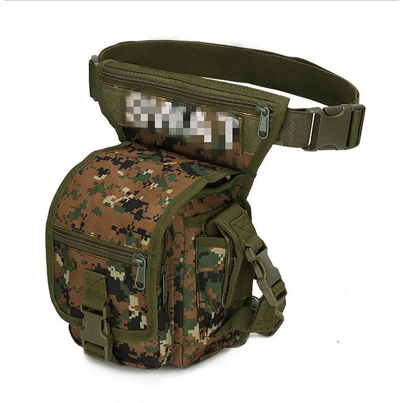 jungle digital 800D нейлоновая тактическая сумка для ног на открытом воздухе поясная сумка спортивная походная Военная многофункциональная седельная сумка водонепроницаемая - Цвет: jungle digital