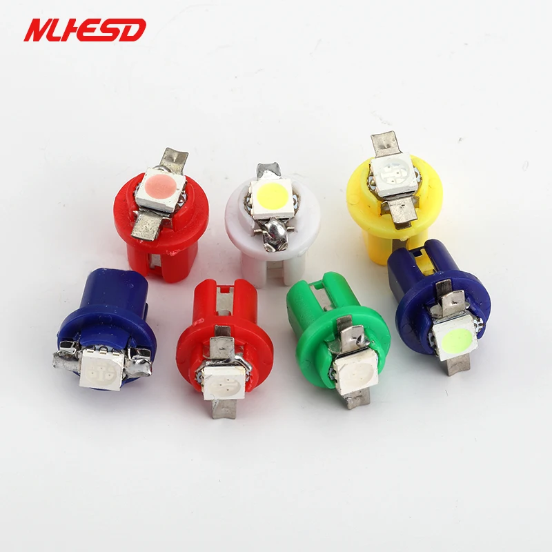 100 шт. T5 B8.5D 509T B8.5 5050 Led 1 SMD лампа Автомобильный датчик приборной панели свет