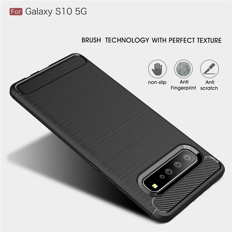 Wolfrule чехол для Samsung Galaxy S10 Модный из углеродного волокна силиконовый S10|Бамперы| |