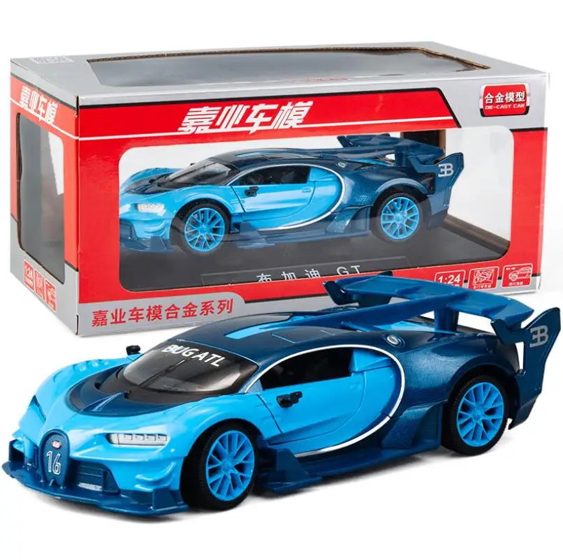 1:24 игрушечный автомобиль отличное качество bugatti gt Металлический Игрушечный