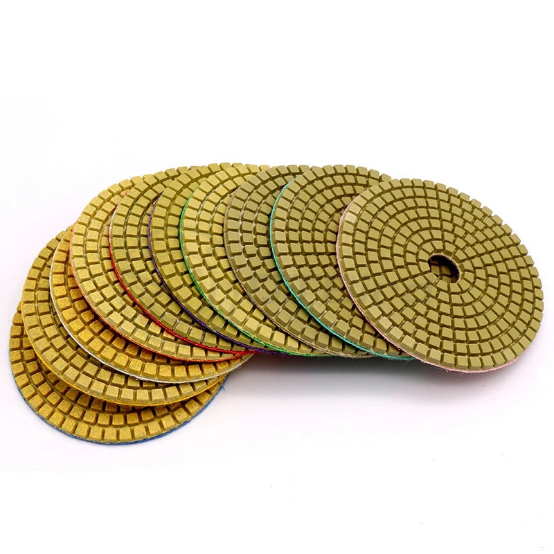 4 &quot100 мм 80 алмазные влажные полировальные колодки Алмазные диски Гранит Мрамор