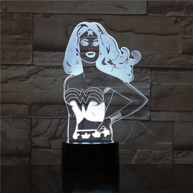 

Touch/Remote Control Night Light LED Stereo Acrylic Panel Table Decoration 7 Colors Change Bedroom Lamp GX1663