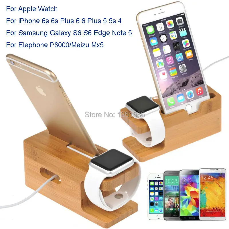 Для всех Apple Watch 38/42 мм/для iPhone 6S 7 PLUS/C5 NOTE 7/2 для Huawei Часы подставка деревянная