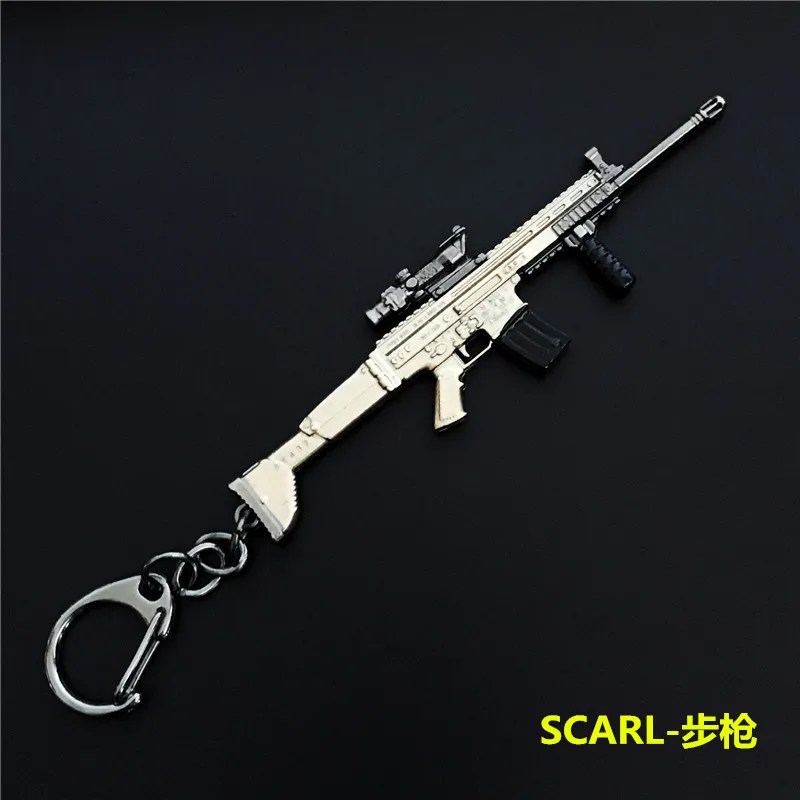 Горячая игра 14 видов стилей PUBG CS GO оружие Брелки AK47 пистолет Модель 98K снайперская винтовка брелок кольцо для мужчин Подарки Сувениры 10 см