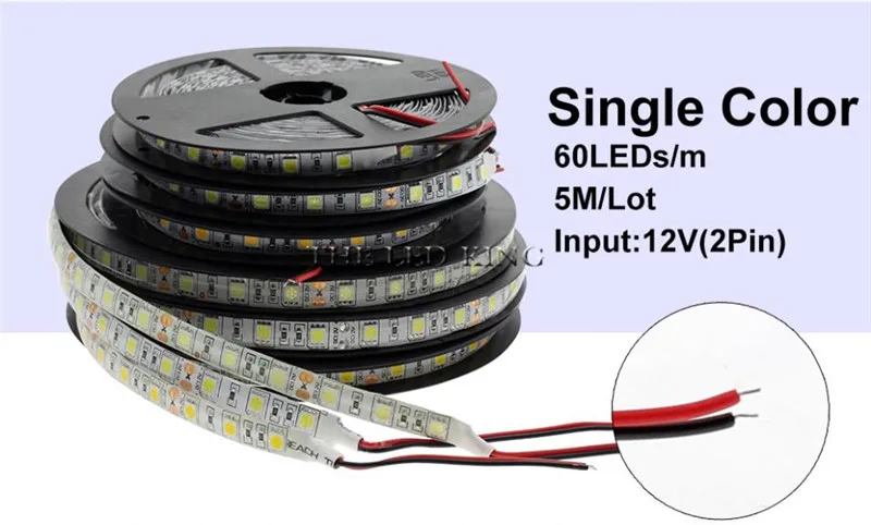 Светодиодная лента постоянного тока 12 В RGB SMD 2835 5050 Гибкая Диодная лента 5 м 10 м 15 м 44Key пульт дистанционного управления полный комплект водонепроницаемого освещения