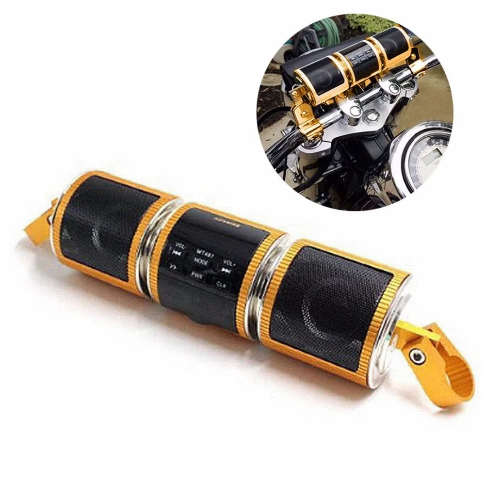 Водонепроницаемая Bluetooth мотоцикл аудио стерео MP3 FM радио динамик на руль мышка