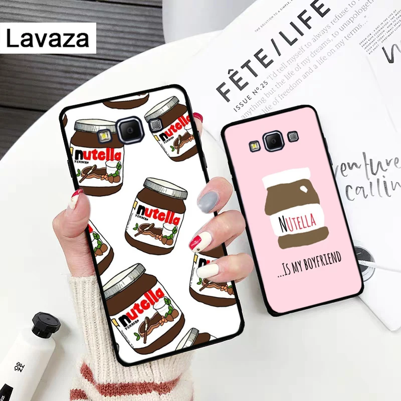 food Chocolate Nutella Silicone Case for Samsung A2 Core A3 A5 A6 Plus A7 A8 A9 A10 A30 A50 A60 A70 A10S A30S A50S A70s |