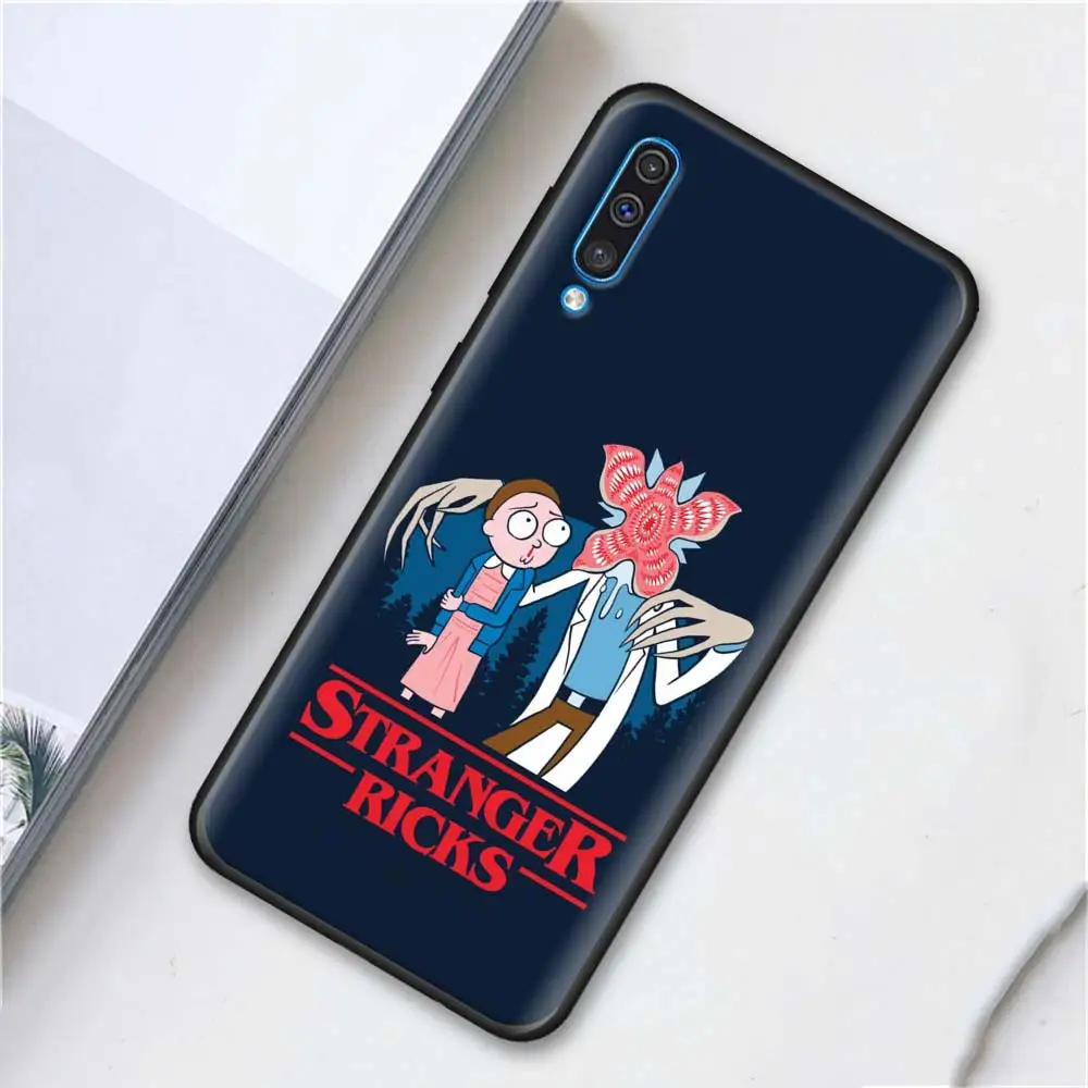 Очень странные дела силиконовый чехол для samsung Galaxy A50 A70 A10 A20 A30 A40 A6 A7 A8 плюс A9 M30 M20 черный чехол Крышка