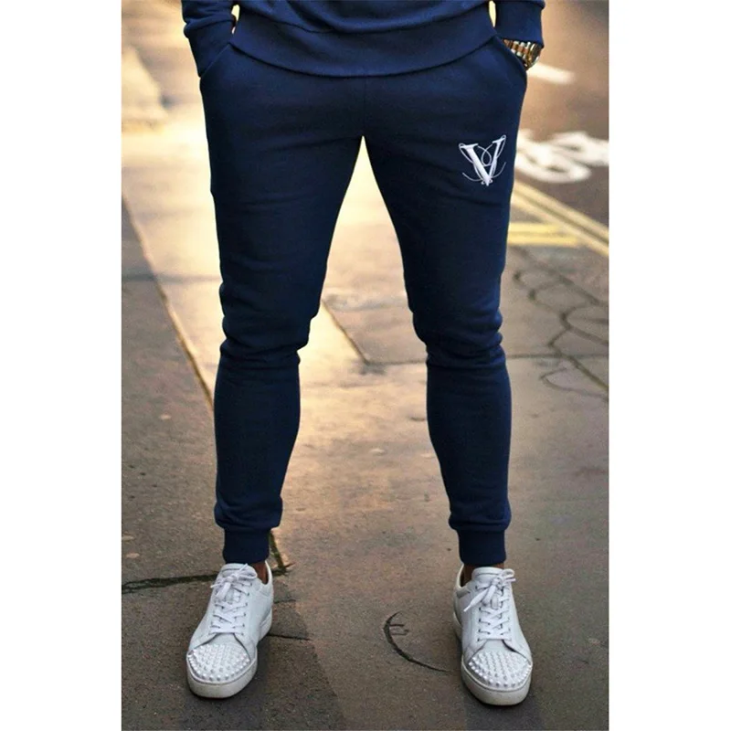 Мужские спортивные брюки из хлопка мужские для фитнеса повседневные Модные