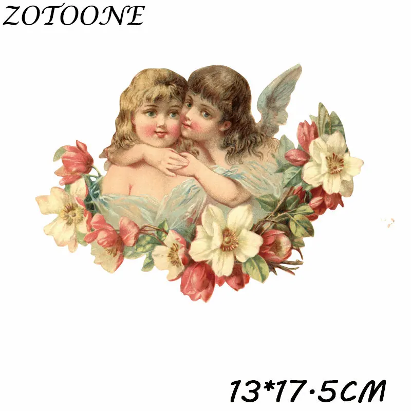 ZOTOONE милые нашивки с ангелом, нашивки с утюгом для одежды, детская одежда, сделай сам, украшения для одежды, железные нашивки с инопланетянами, E - Цвет: 64