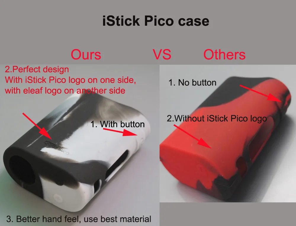 Новое поступление, лучший силиконовый чехол для Istick Pico 75W BOX Mod, цветной защитный чехол