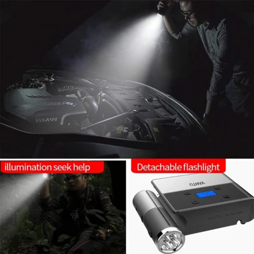 Портативный воздушный компрессор насос беспроводной шиномонтажный с USB выходом